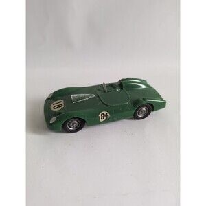 vtg Bandai Japan Slot Car plastic Racing car 18 Green